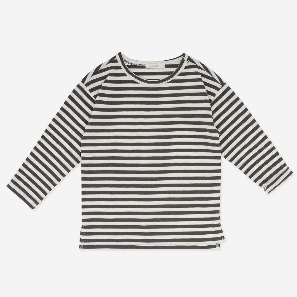 Shirt Oversized Stripes Graphite