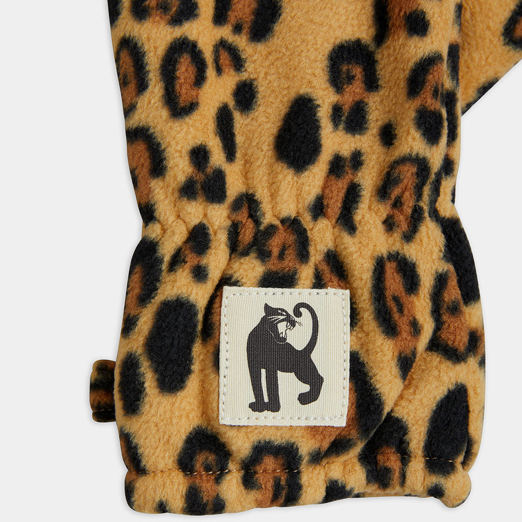 Handschuhe Fleece Leopard