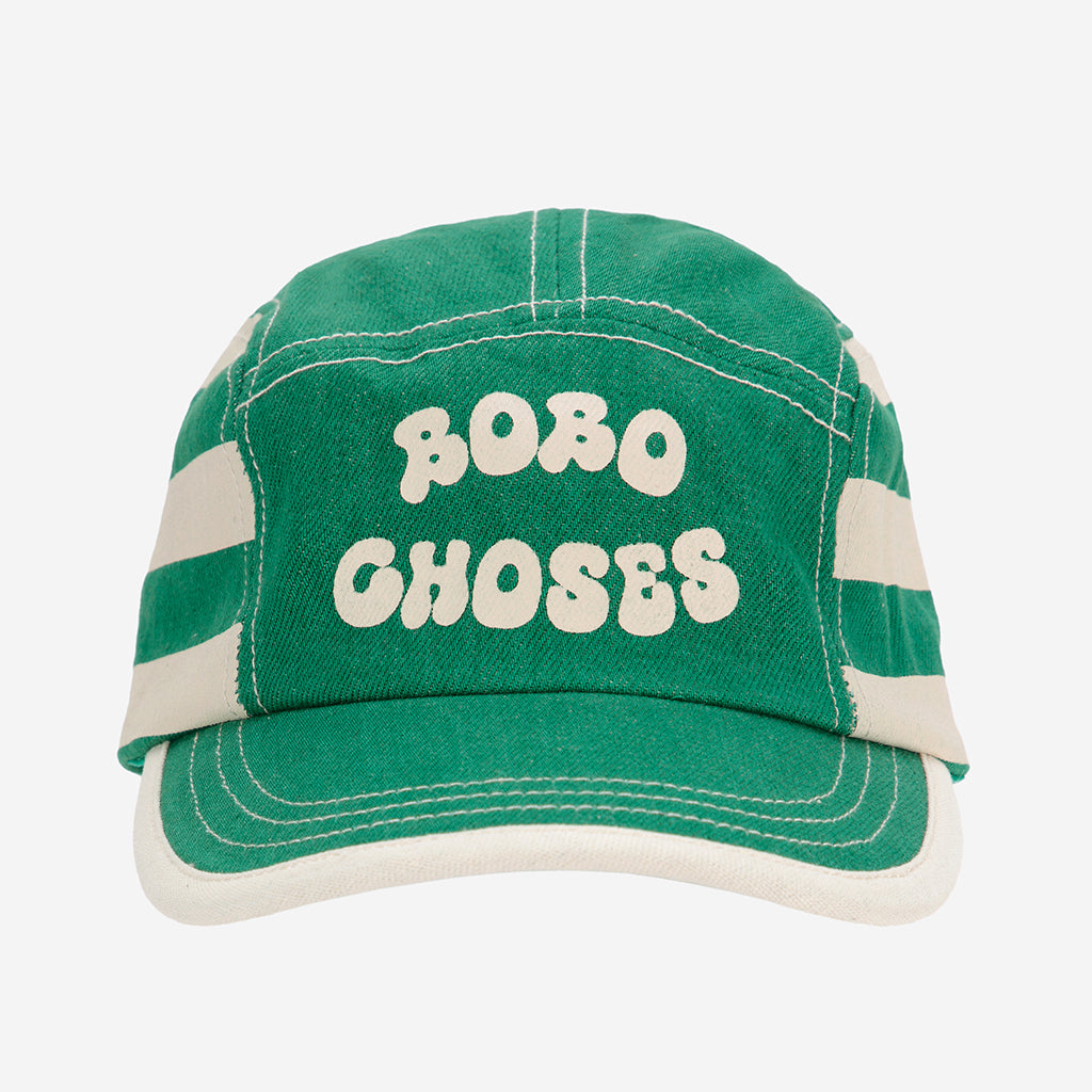 Baseball Cap Green Stripes