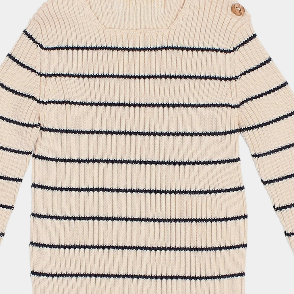 Baby Pullover Rib Ecru