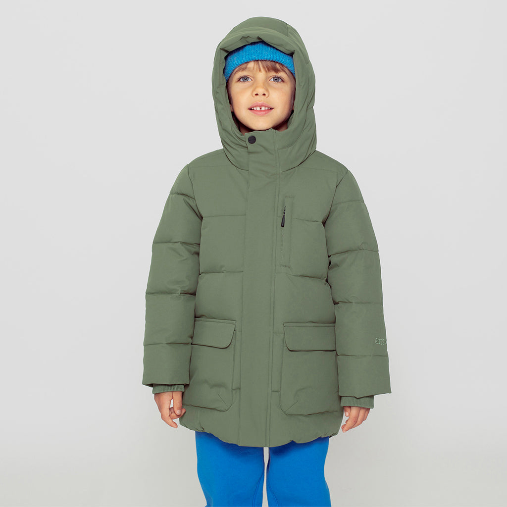 Puffer Jacke Tiger Eye Lichen Green