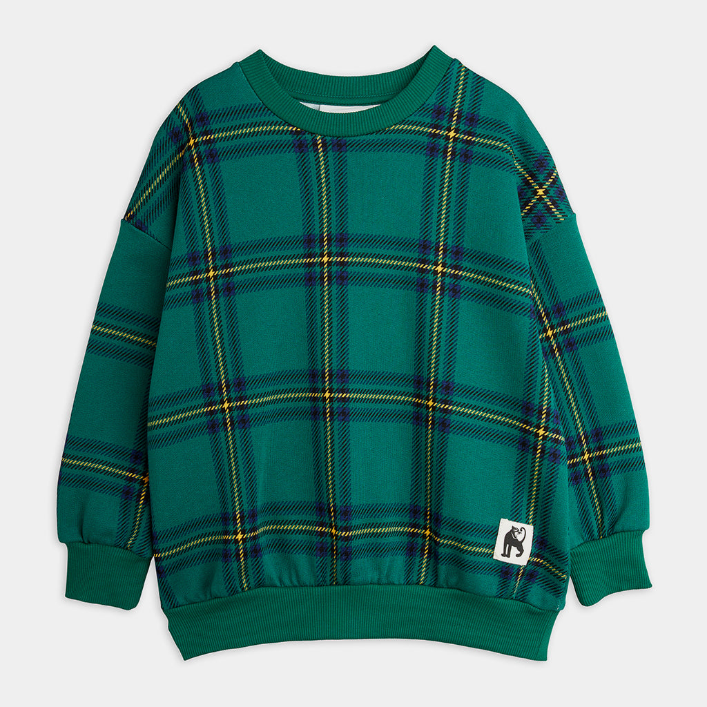 Sweatshirt Check Green