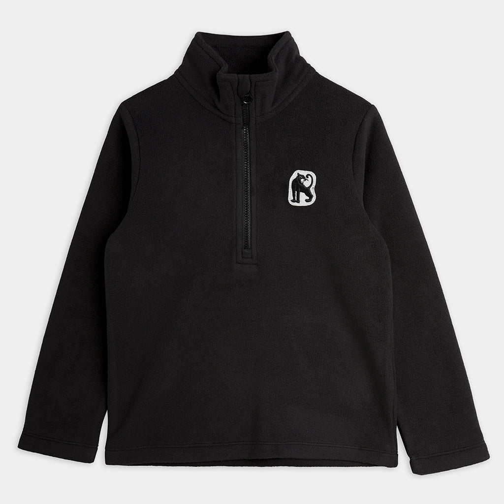 Faserpelz Microfleece Black