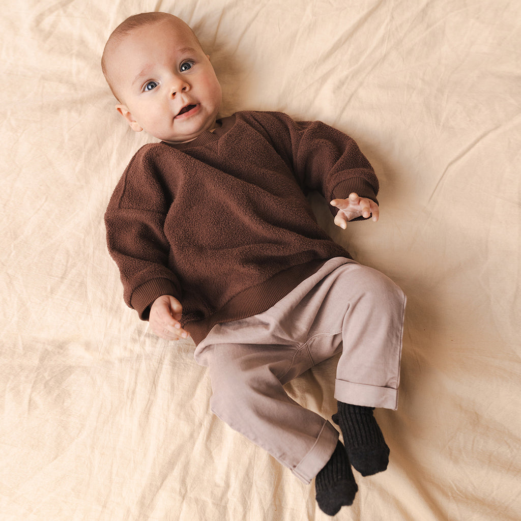 Baby Sweatshirt Teddy Umber